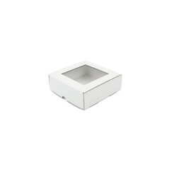 White Square Gift Box Folded