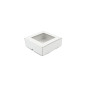 White Square Gift Box with Clear Window for Tea