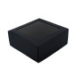 Black Large Square PREMIUM Gift Box with Stripes