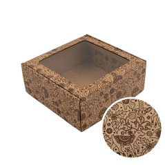 Brown Large Square Gift Box