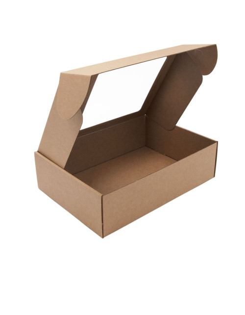 Ruda A4 formato dėžutė su vieta logotipui