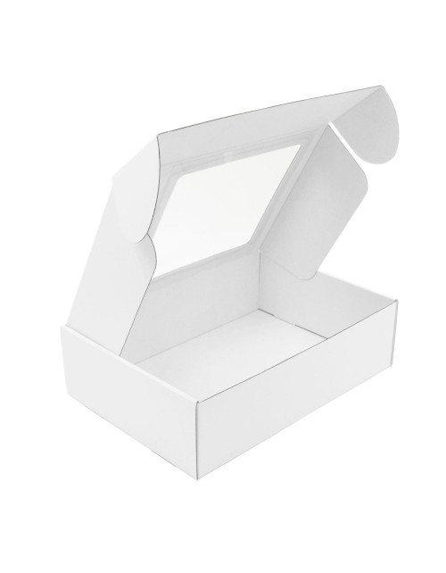 Dāvanu kaste baltā krāsā ar vietu logotipam