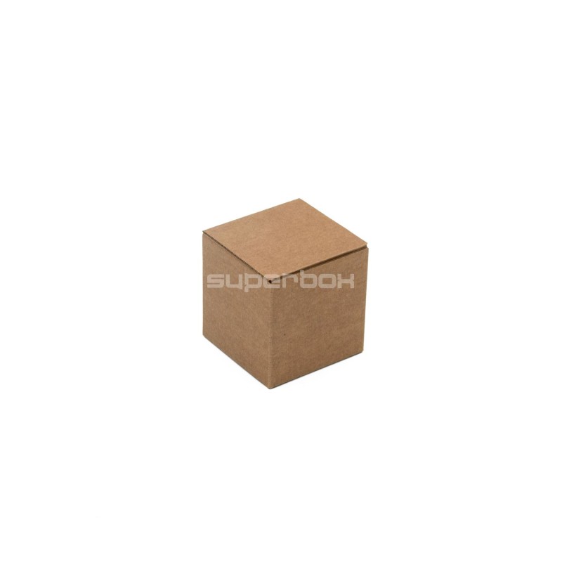 Brown Box - Cube for Packing Souvenirs