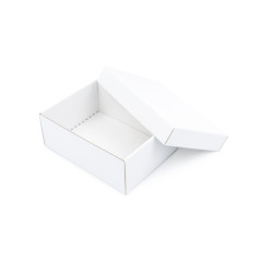 White Rectangular Gift Box Board with a Lid