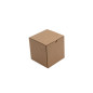 Brown Cube Box of Corrugated Cardboard