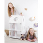 Corrugated Cardboard Doll Playhouse with Attic