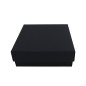 Sturdy Black Square Gift Box of Height 8 cm with a Lid