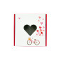 Box with PVC Heart Window and Bicycle