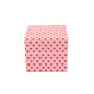 Pink Square Box Cube with Hearts