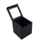 Black Cube Gift Box with PVC Window on the Lid