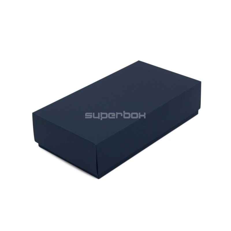 Dark Blue Two Piece Cardboard Gift Box for Invitations