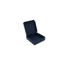 Small Square Gift Box from Dark Blue Decorative Cardboard