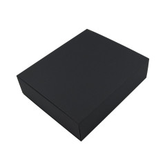 Black Luxury Cardboard Sleeve Gift Box with Black Internal Colour