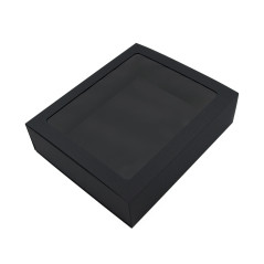 Black Luxury Gift Box with Window