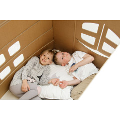 Cardboard Large Pastel Playhouse for Children RABBITS