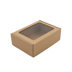 Brown A5 Format Eco-friendly Gift Box with Window