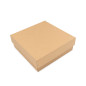 Brown Square Medium Size Gift Box of Height 8 cm with a Lid