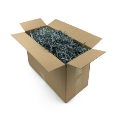 Rigid Grey Shredded Paper - 4 mm, 1 kg