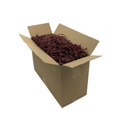 Rigid Maroon Shredded Paper - 4 mm, 1 kg