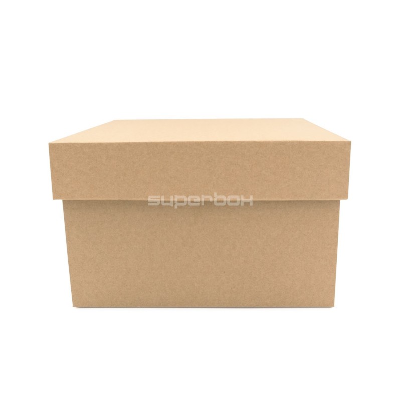 Brown Square Medium Size Gift Box with a Lid