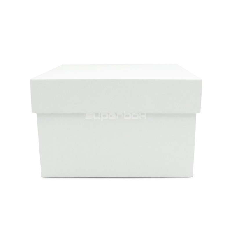 White Square Medium Size Gift Box with a Lid