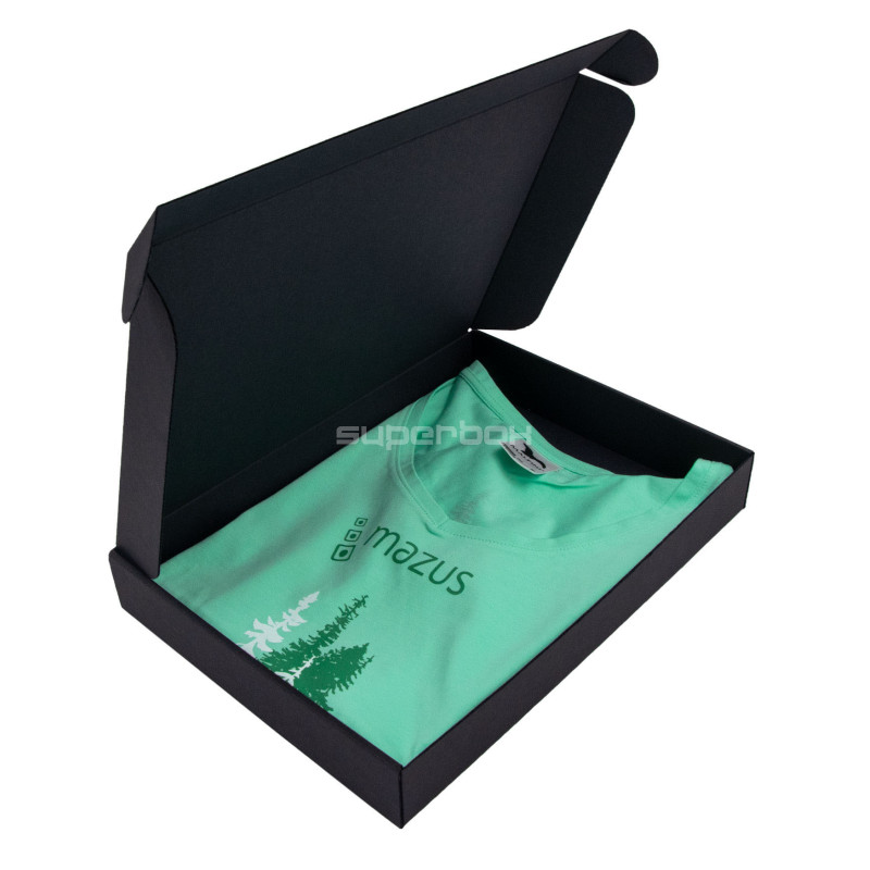 Чёрная подарочная коробка для футболок или фотоальбома без окошка Чёрная подарочная коробка для футболок или фотоальбома без окошка