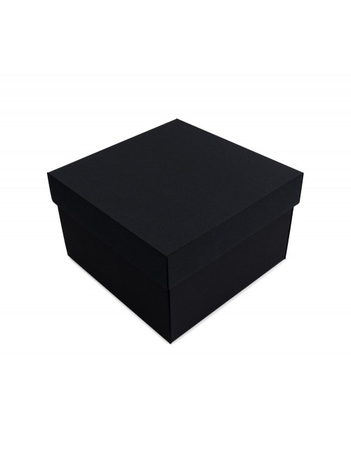 Melna kvadrāta dāvanu kastīte