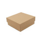 Brown Square Box of 8 cm Height with a Lid