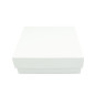 White Square Medium Size Gift Box of Height 8 cm with a Lid