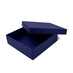 Large Blue Square Gift Box of Height 10 cm