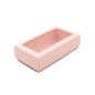 Light Pink Two Piece Cardboard Gift Box with Window