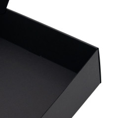 Large Black Square Quick Closing Box with Window