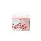 Pink Square Box Cube with Heart Pattern