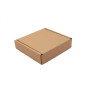 Brown Low Height Square Shipping Box 5 cm of Depth