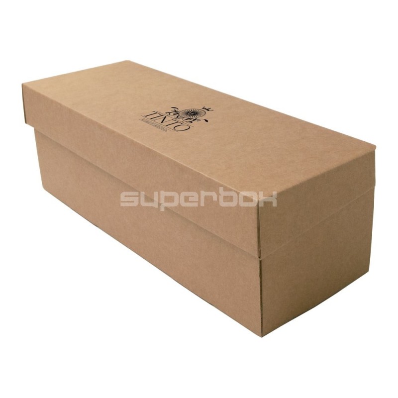 Flip Lid Horizontal Brown Gift Box