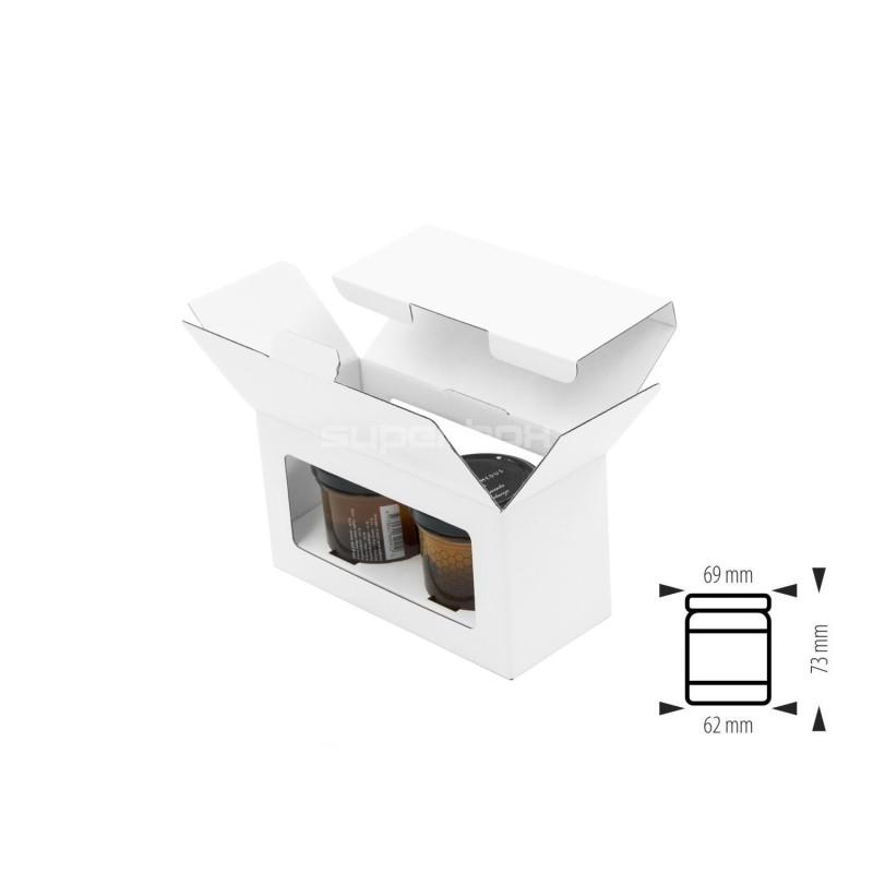 Original White Gift Box for Two Jars