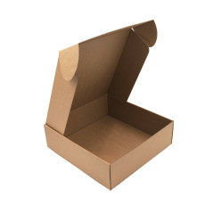 Brown Square Shipping Box, Height of 9 cm