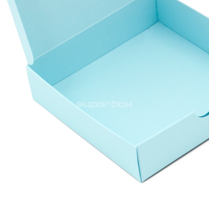 Small Square Gift Box from Baby Blue Decorative Cardboard