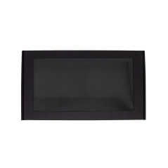 Extended Black Gift Box with Clear Window for Fancy Gifts Packaging