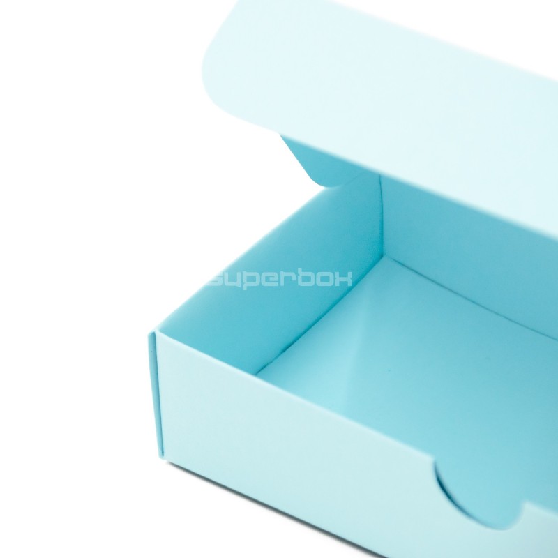 Elongated Gift Box from Baby Blue Color Decorative Cardboard