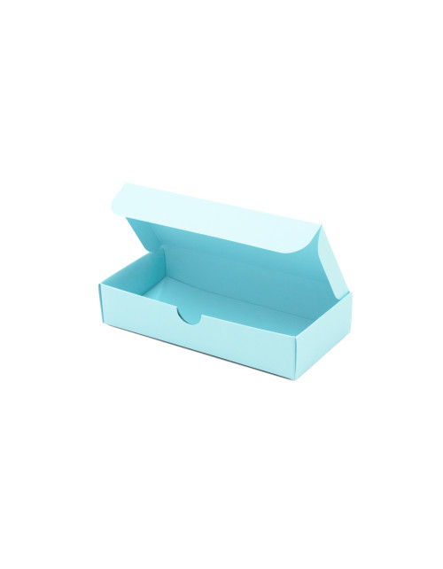Pagarināta dāvanu kastīte no Baby Blue krāsas dekoratīvā kartona