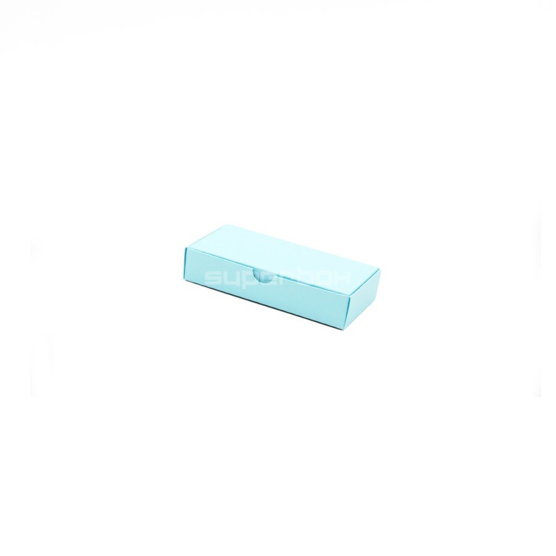 Elongated Gift Box from Baby Blue Color Decorative Cardboard