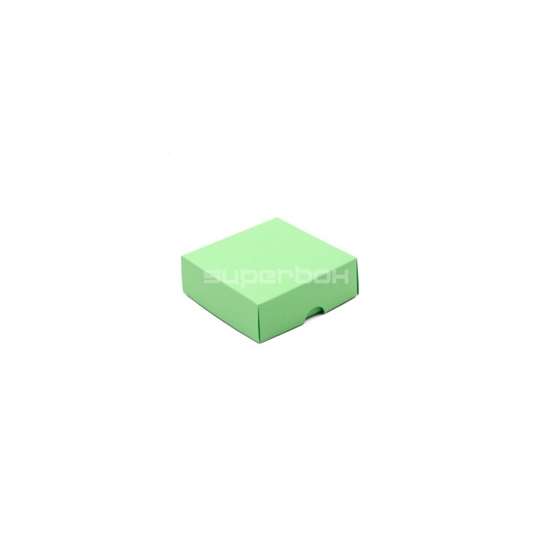 Two Piece Small Square Emerald Cardboard Gift Box