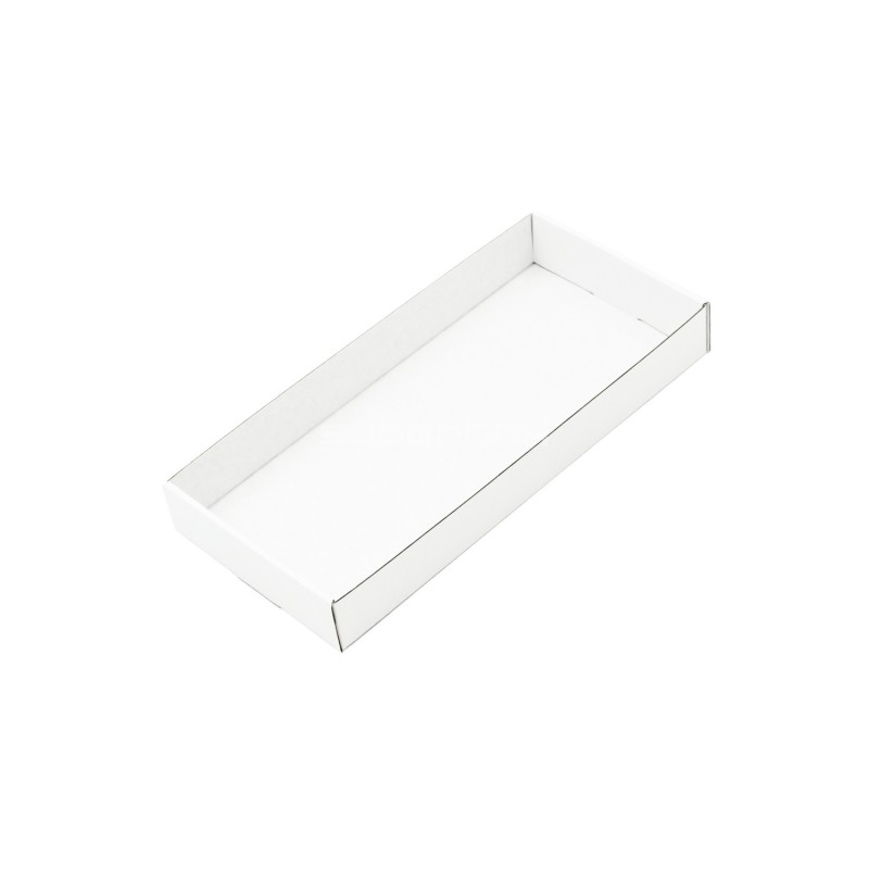 White Wide Tray for Gift Sets, 23 cm Long