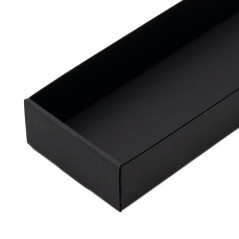 Black Long Tray for Packing Gift Sets, Length of 26.5 cm