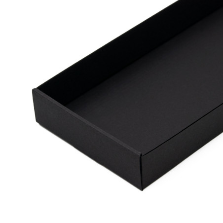 Black Wide Tray for Gift Sets, 23 cm Long