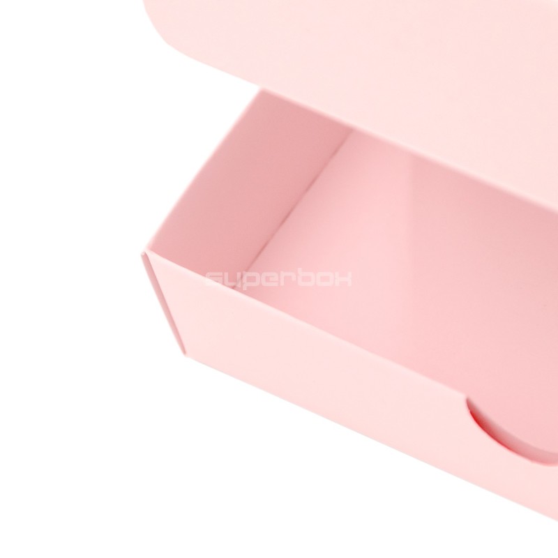 Elongated Gift Box from Peach Color Decorative Cardboard