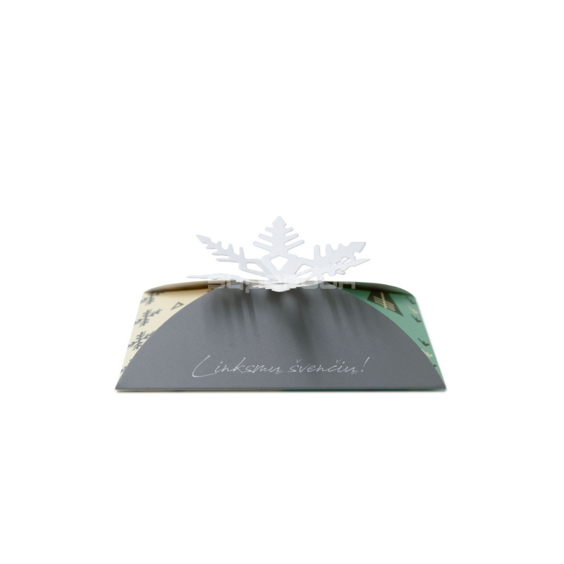 Christmas Card-Envelope with Snowflake Christmas Card-Envelope with Snowflake