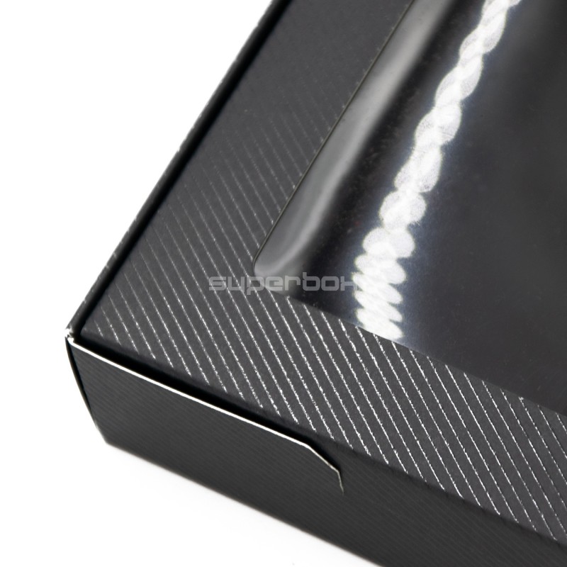 Black Cookies Box with Clear Window and Laminate Inside