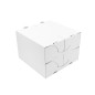 White folding cake box made of cardboard